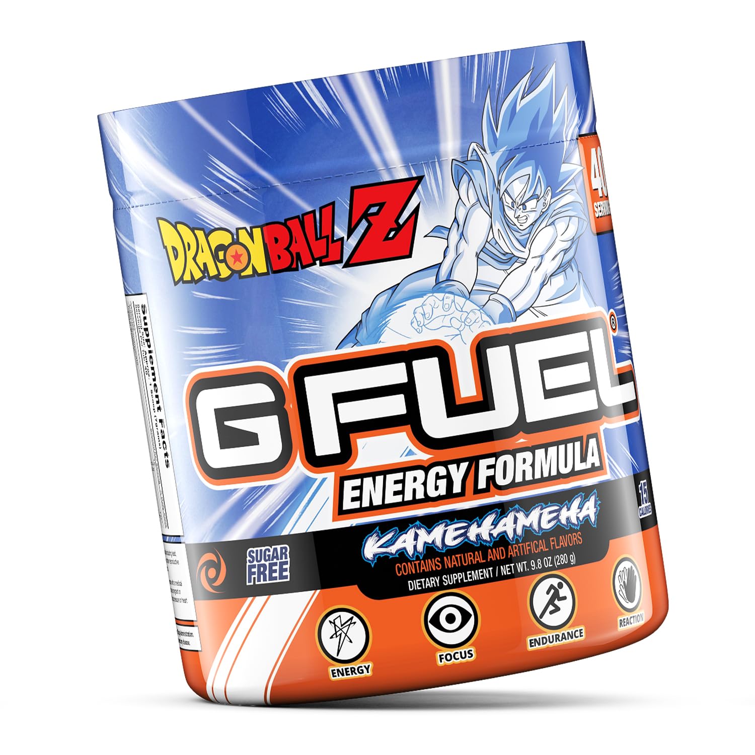 G Fuel presentación 9-8oz, 40 porciones, recarga rápida