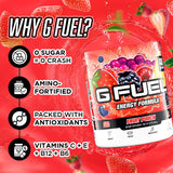 G Fuel sabor Fruta, concentración para gaming en momentos críticos.