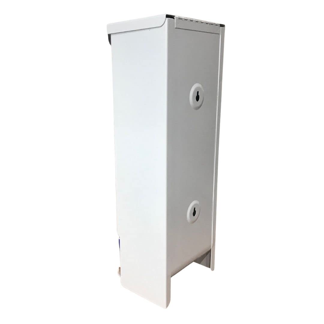 Acero calibre 20 en dispensador blanco, durabilidad asegurada