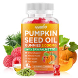 GGMMUU gominolas-aceite-calabaza en frasco, apoyo a la vitalidad diaria.