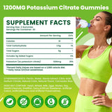 GGMMUU Potasio Citrato Gominolas, etiqueta lateral: sabor piña para la rutina diaria.