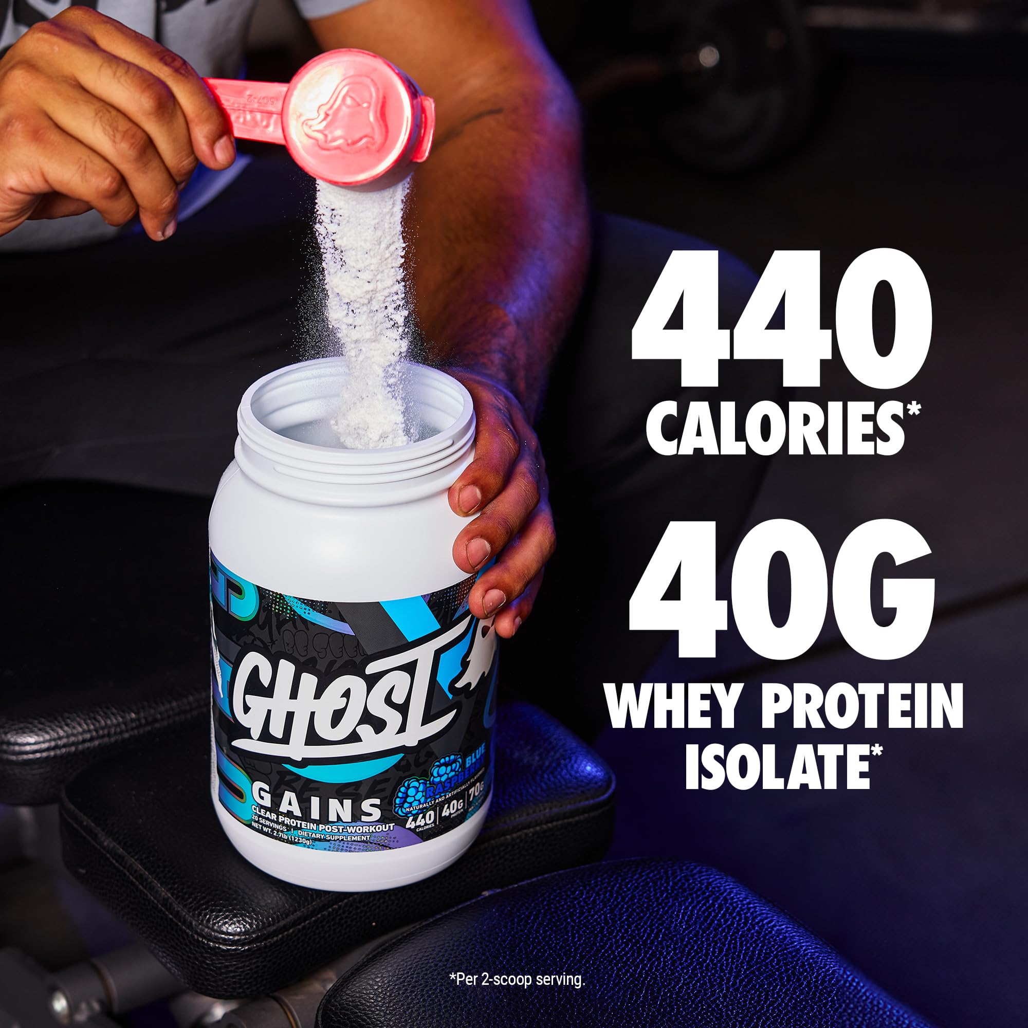 Dosis claras de Ghost Clear Gains facilitan seguimiento por porción