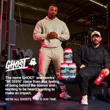 Primer plano de ingredientes Ghost Clear Gains revela transparencia de etiqueta