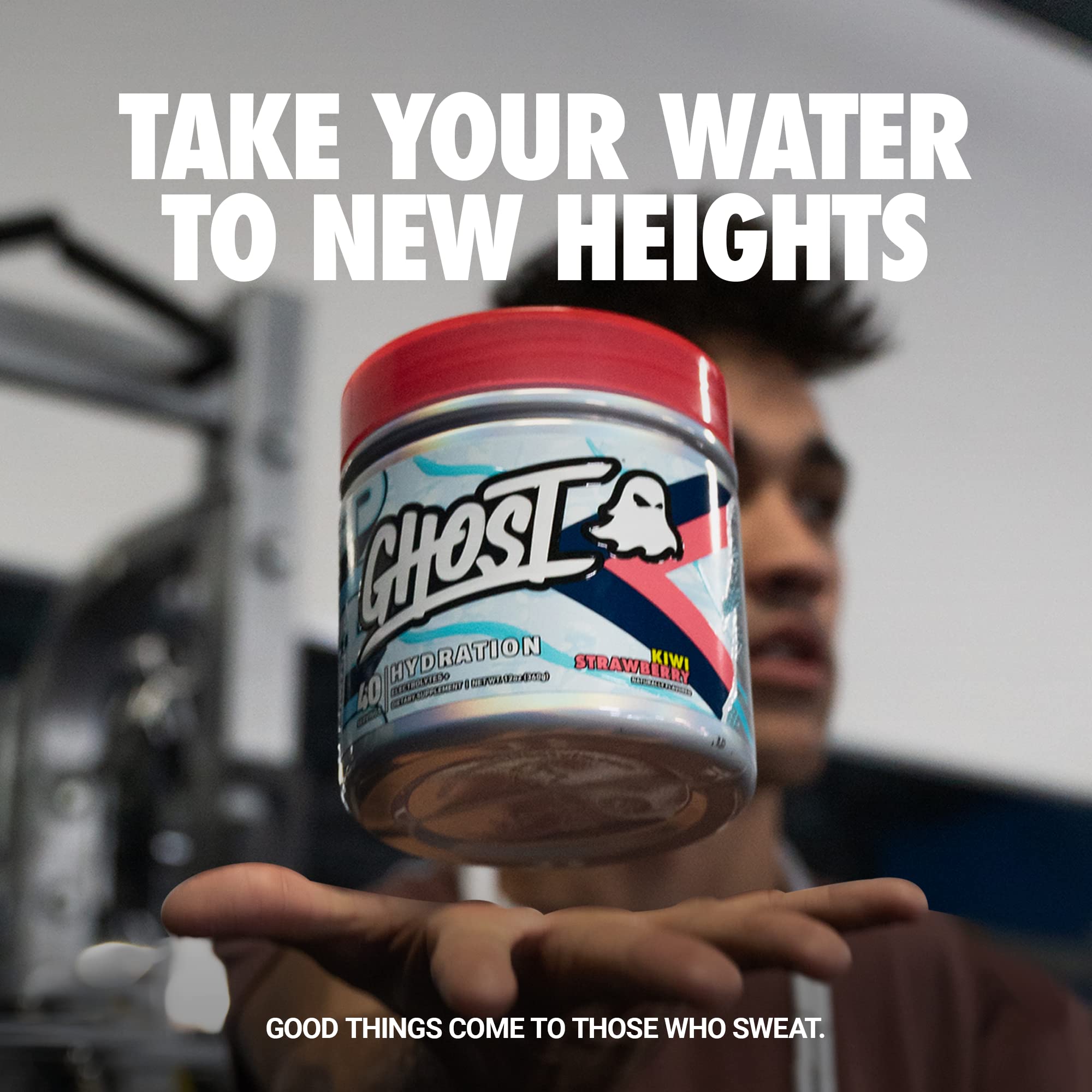 GHOST Hydration Kiwi Strawberry medidor para dosificar con facilidad