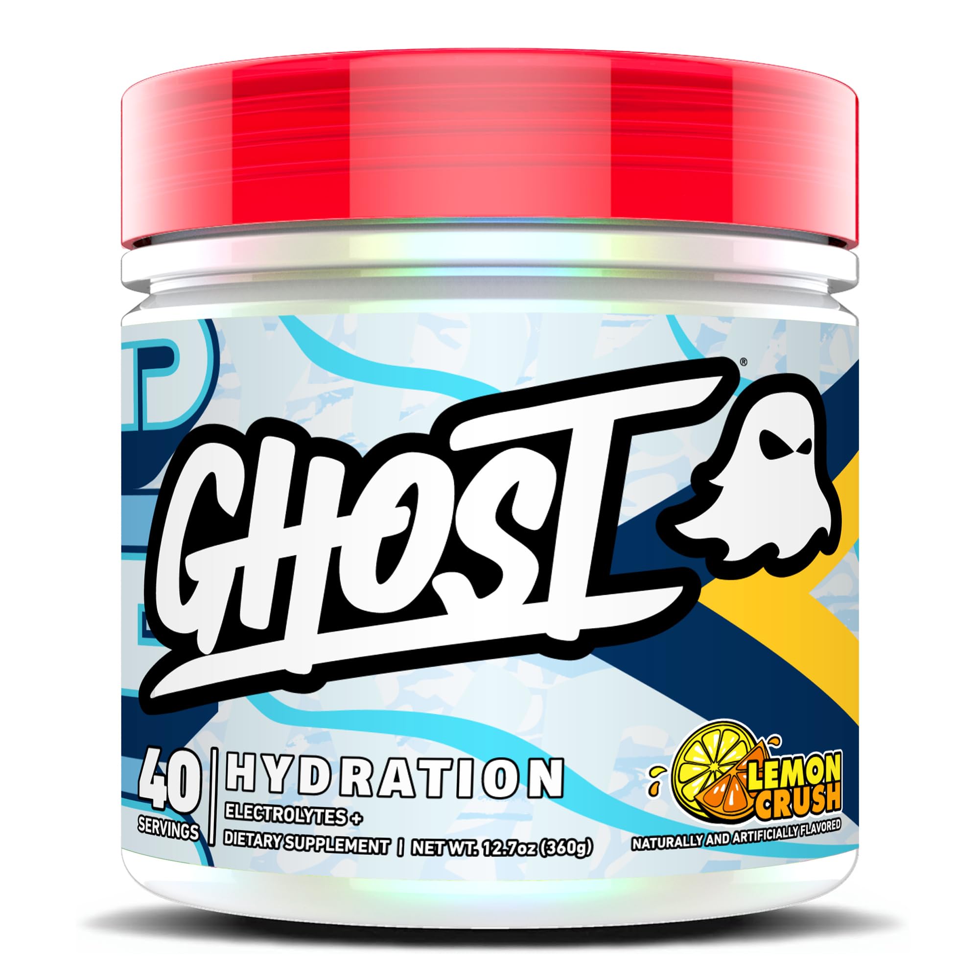 GHOST Hidratación Limón Crush en bote para entrenamientos intensos.