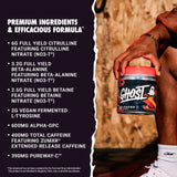 Preparación rápida: mezcla GHOST Legend All Out Strawbango en agua fría.