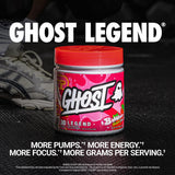 GHOST Legend envase de 30 porciones, comodidad para planificar sesiones semanales