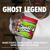 GHOST Legend con L-Citrulina para bombeo sostenido y mayor enfoque.