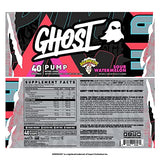 GHOST Pump etiqueta detallada muestra dosis para cada porción.