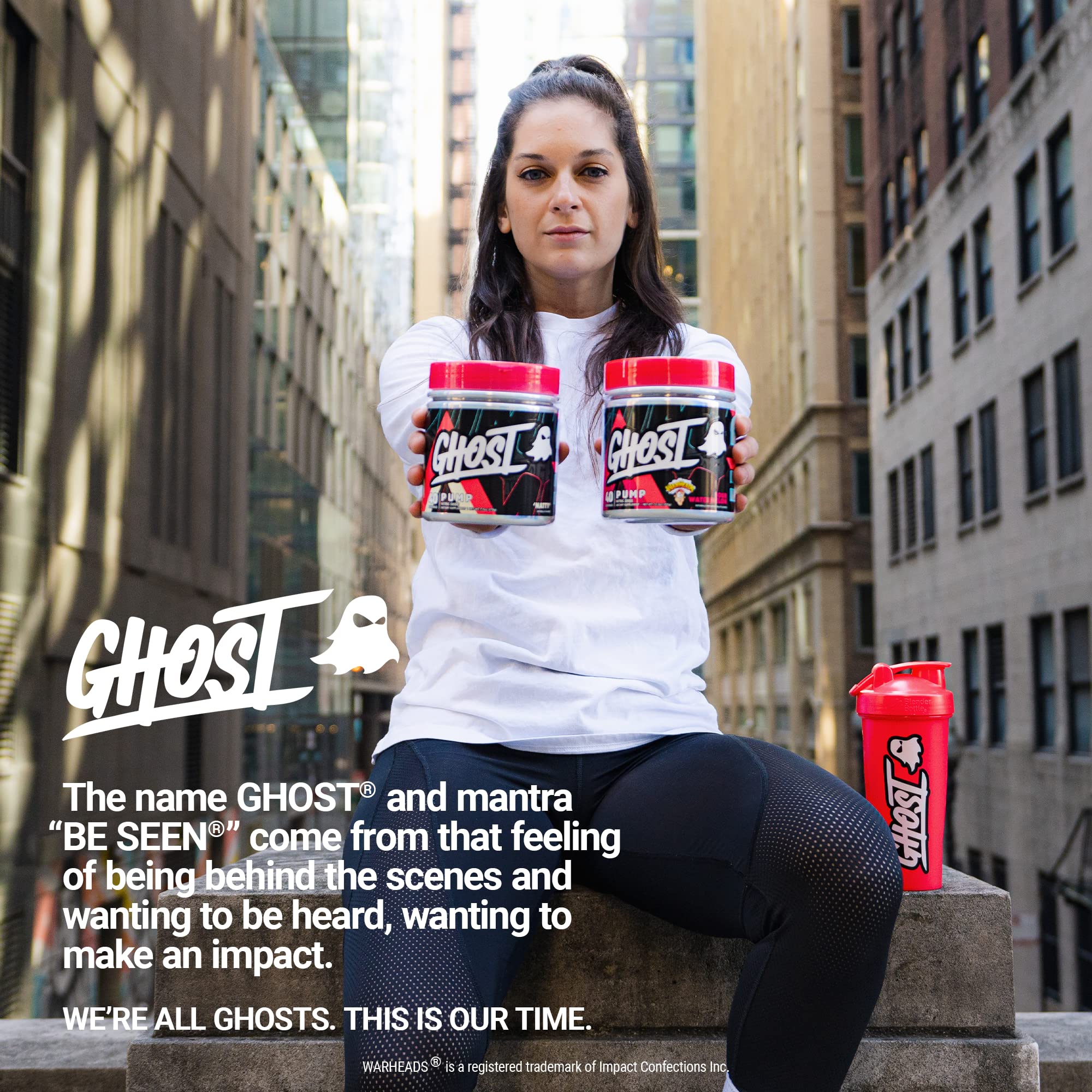 GHOST Pump sin azúcares para entrenamiento limpio y focused.