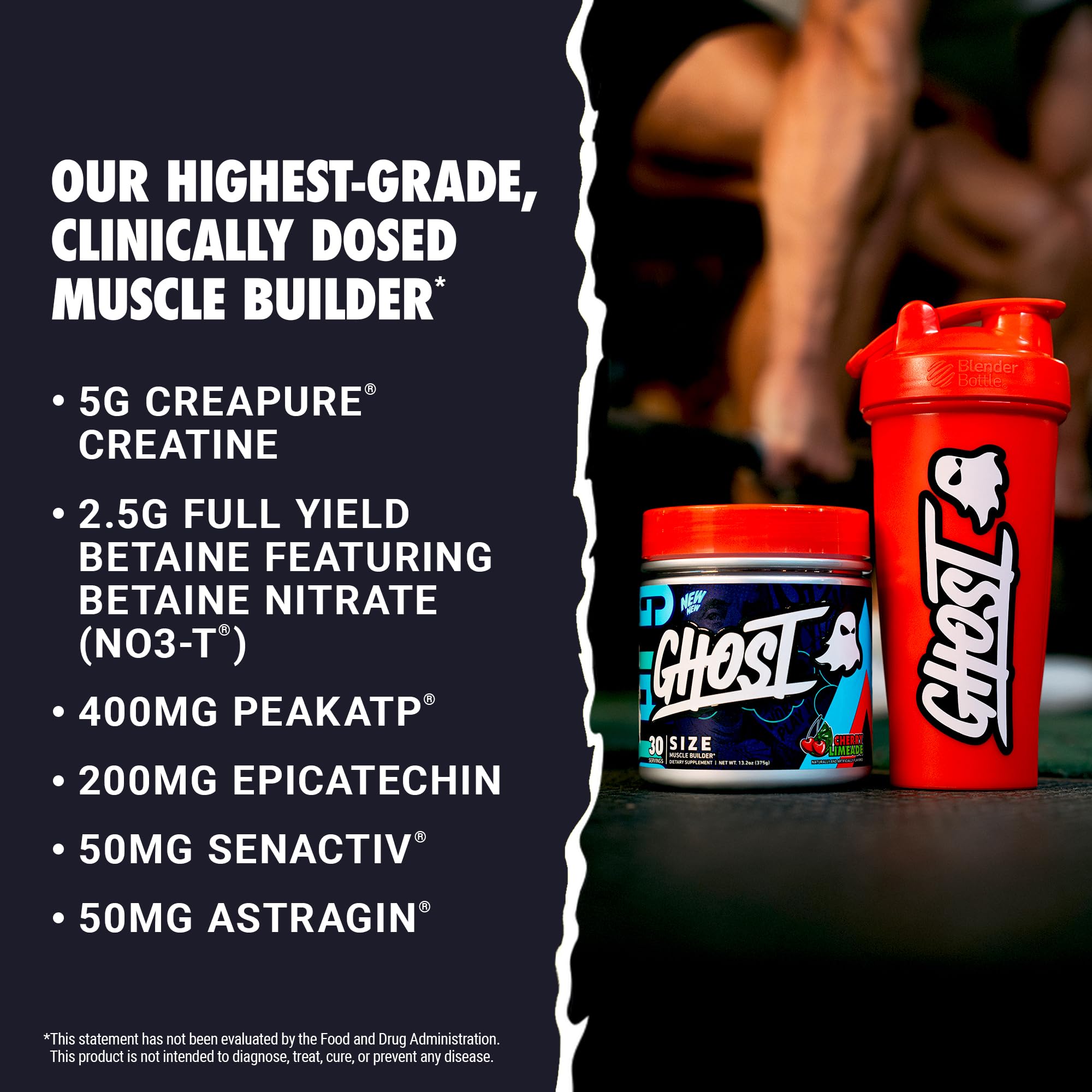 Cucharilla de dosificación de GHOST Size facilita la porción diaria.