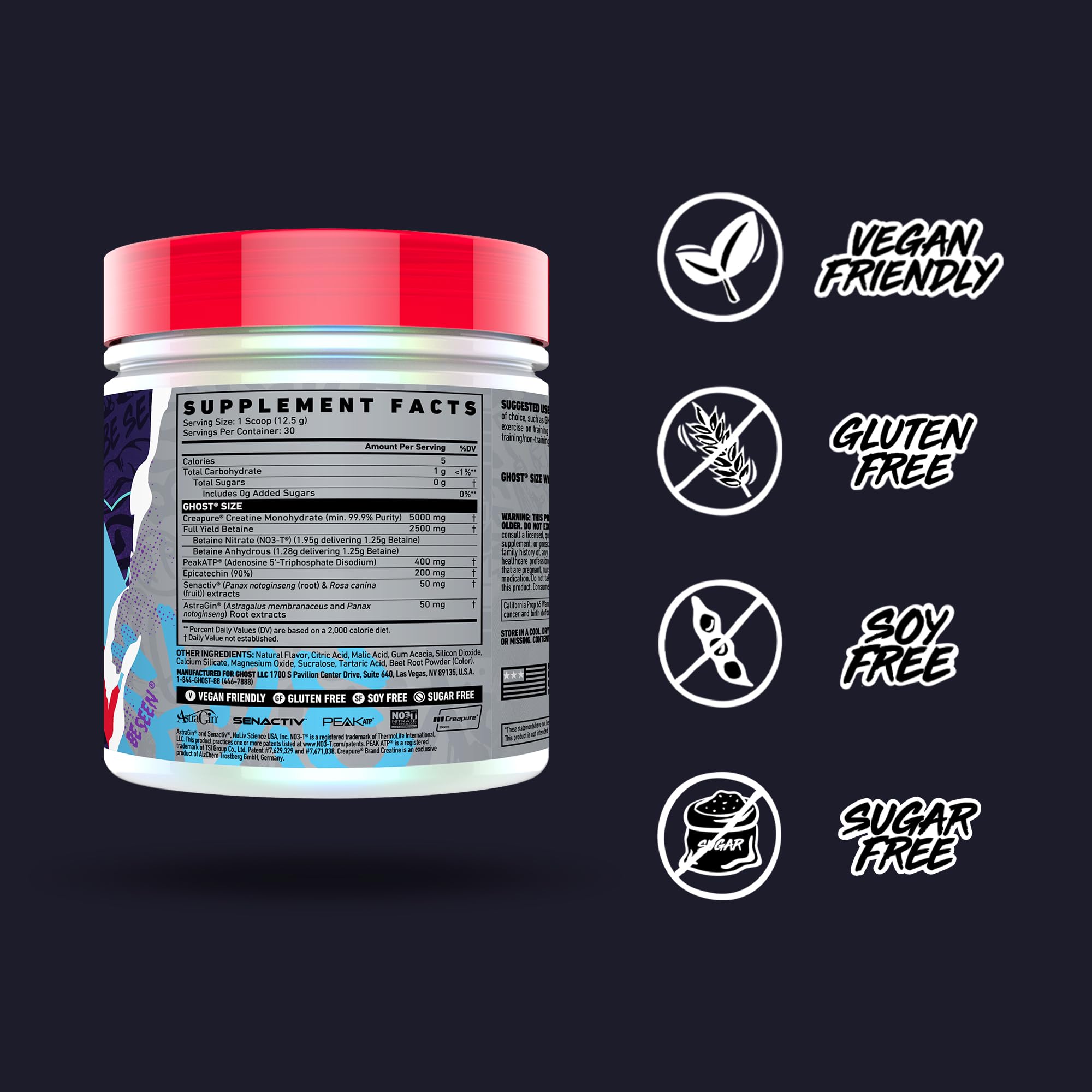 Porciones de 30 por envase, ideal para planificar entrenamientos.