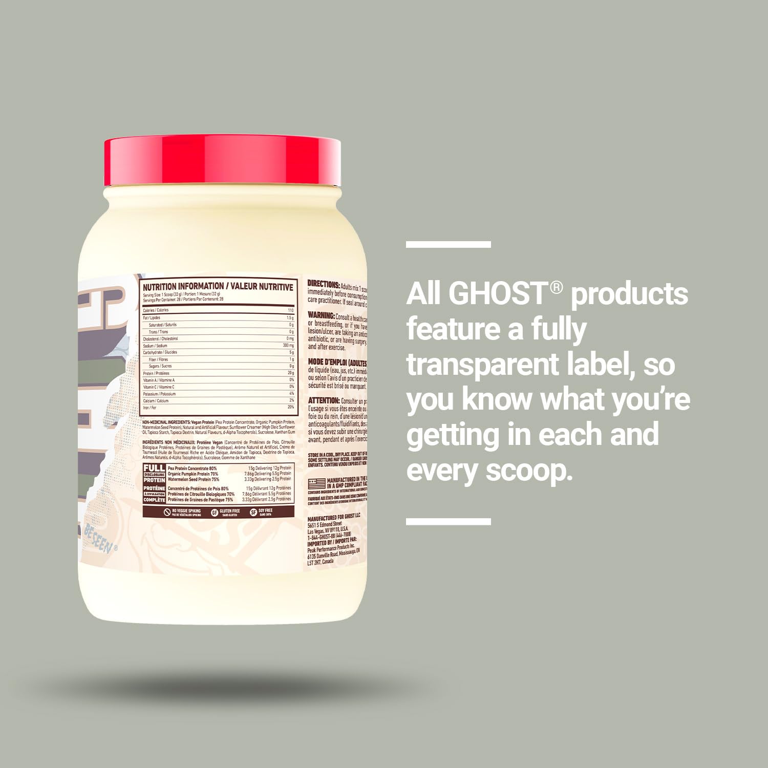 Sin soja y sin gluten: GHOST Vegan Protein, opción segura para dietas sensibles.