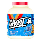GHOST Whey con trozos Chips Ahoy visibles en envase de 5 lb