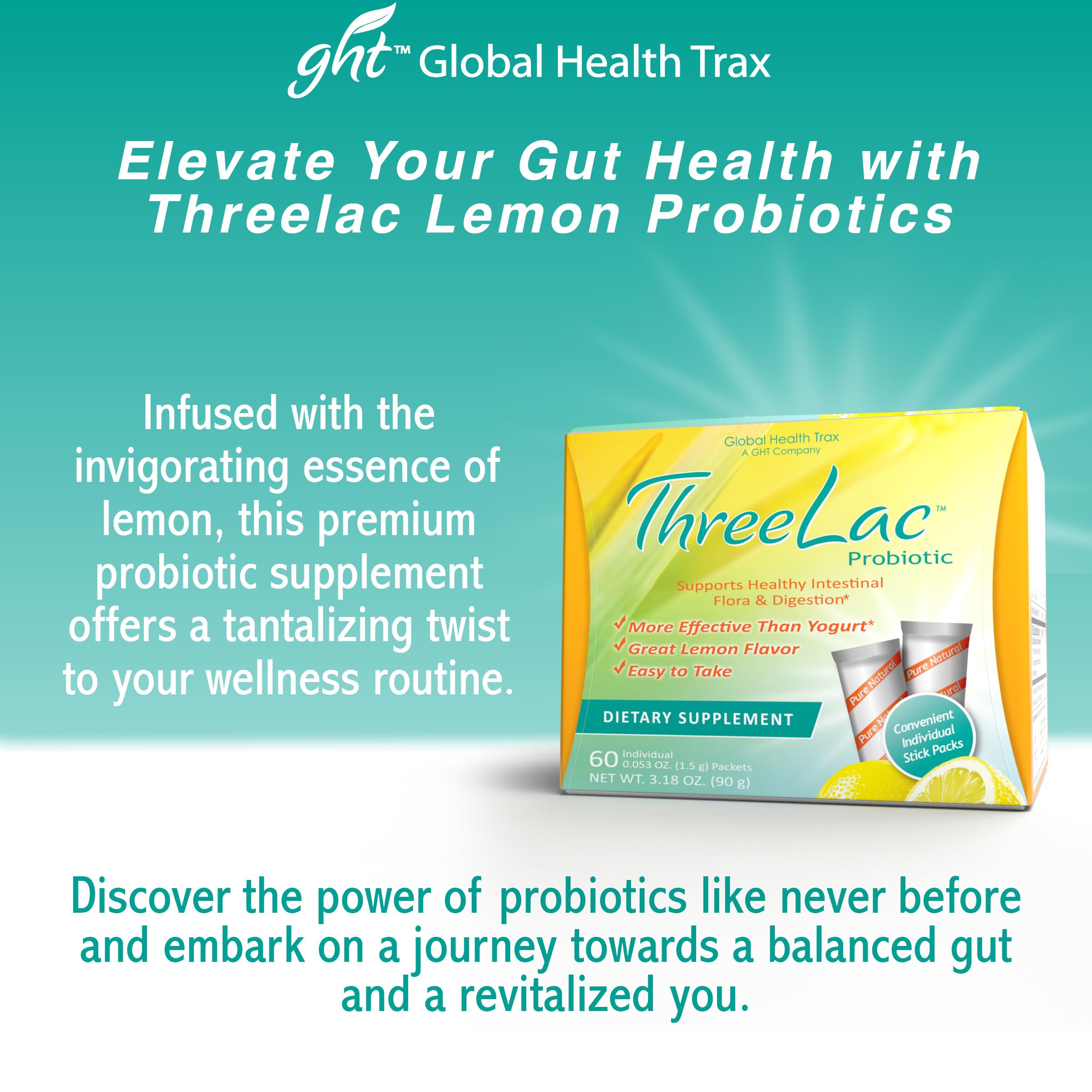 ThreeLac Limón de GHT para toda la familia, sabor agradable y uso diario