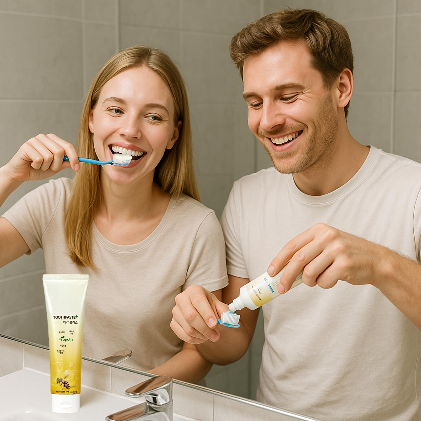 Pasta dental Gianano sin fluoruro para higiene diaria.
