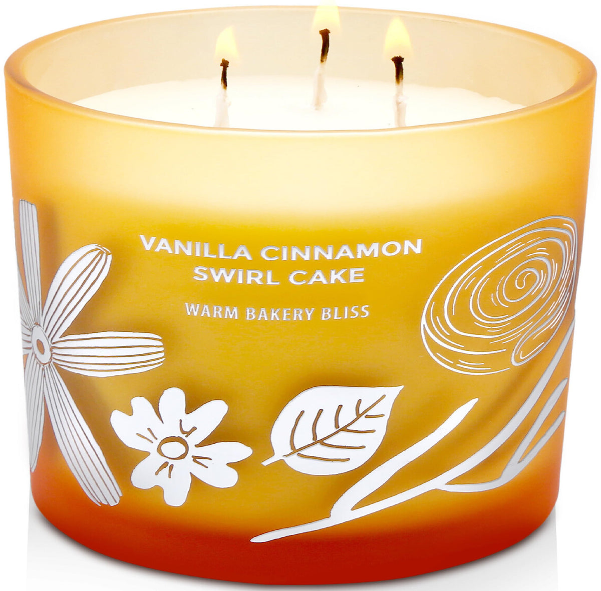 Vela GIFTAWAY con enfoque en bizcocho vainilla y canela para aroma envolvente y acogedor