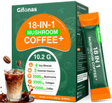 Gifonas Café de Hongos con Colágeno en taza para piel radiante.