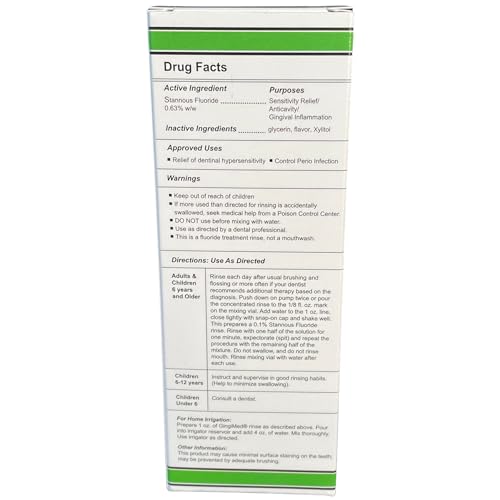 GingiMed dientes fortaleza 63 estannoso puede ayudar a prevenir caries y desgaste.