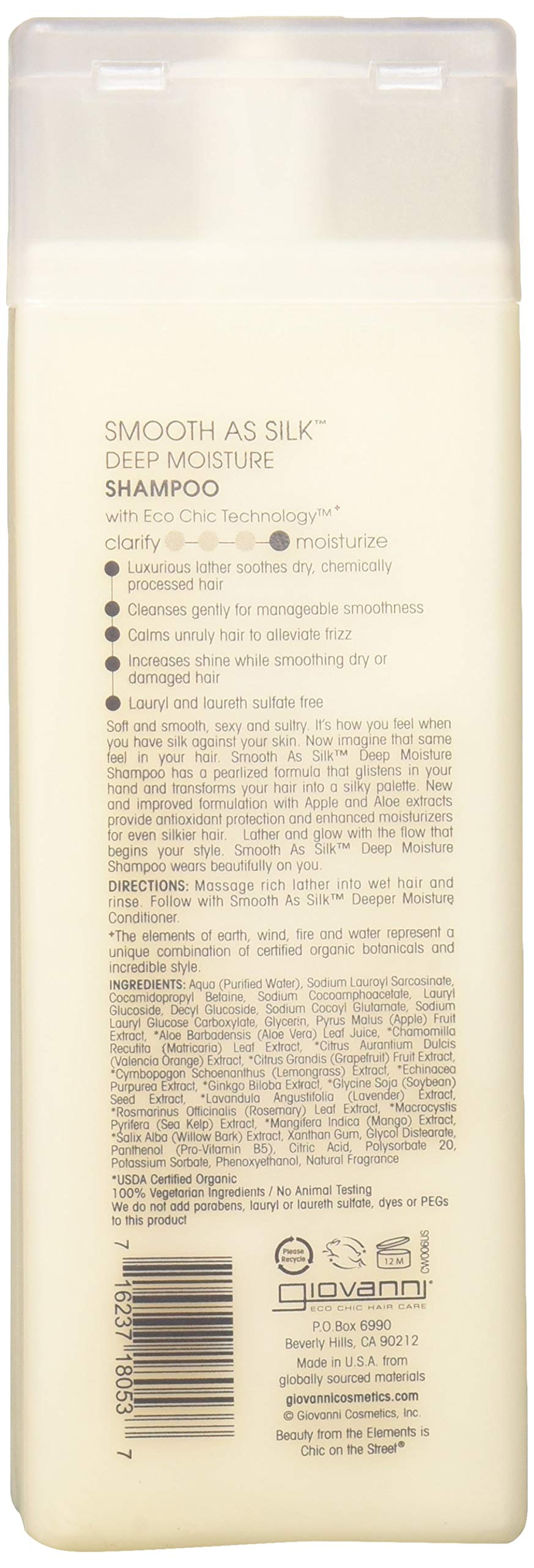 GIOVANNI champú suave como la seda, textura cremosa para uso diario