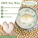 Vela Gisly de soja aromática para meditación y relajación.