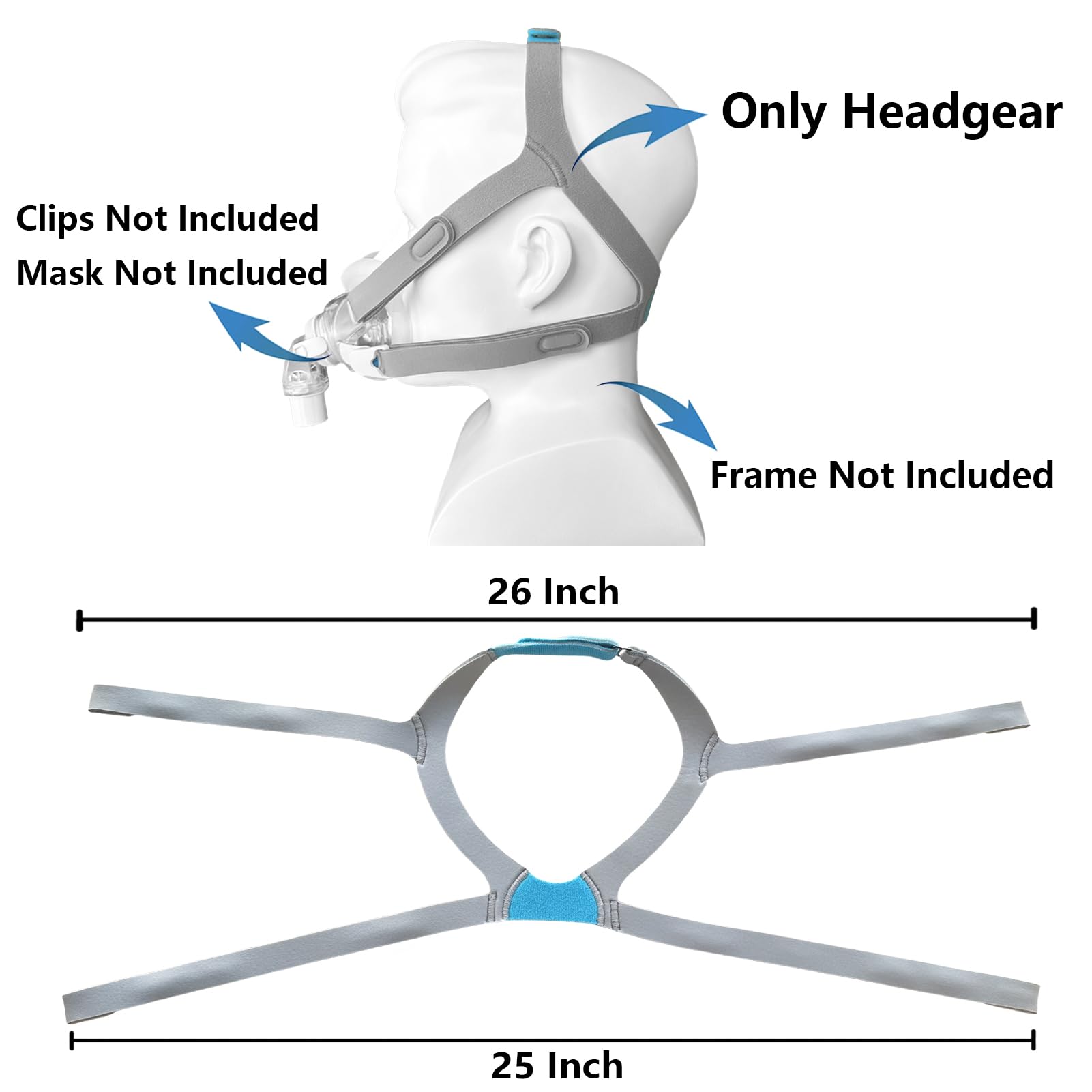 GJX Airfit F30: sin clips, ajuste estable.