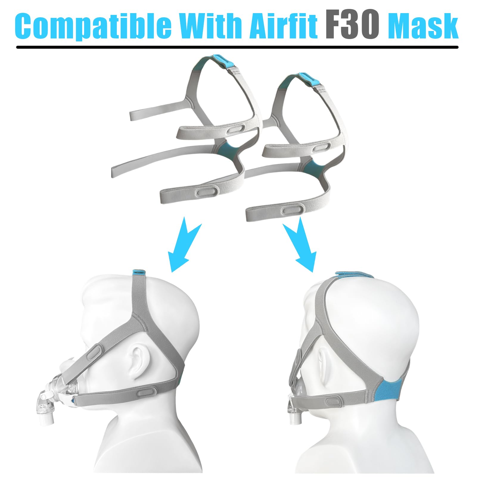 GJX Airfit F30: dos pares de repuesto para uso prolongado.