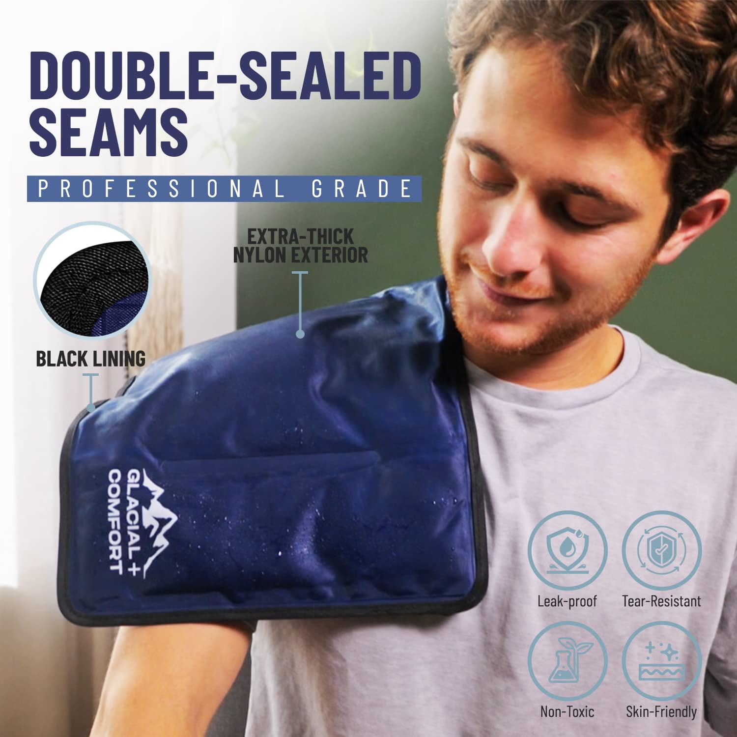 Glacial Comfort alivio de migraña con enfriamiento para uso en cabeza