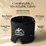 Diseño flexible de Glacial Comfort, cubre la cabeza para presión uniforme.