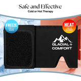 Material suave y no tóxico de Glacial Comfort, seguro para piel sensible.