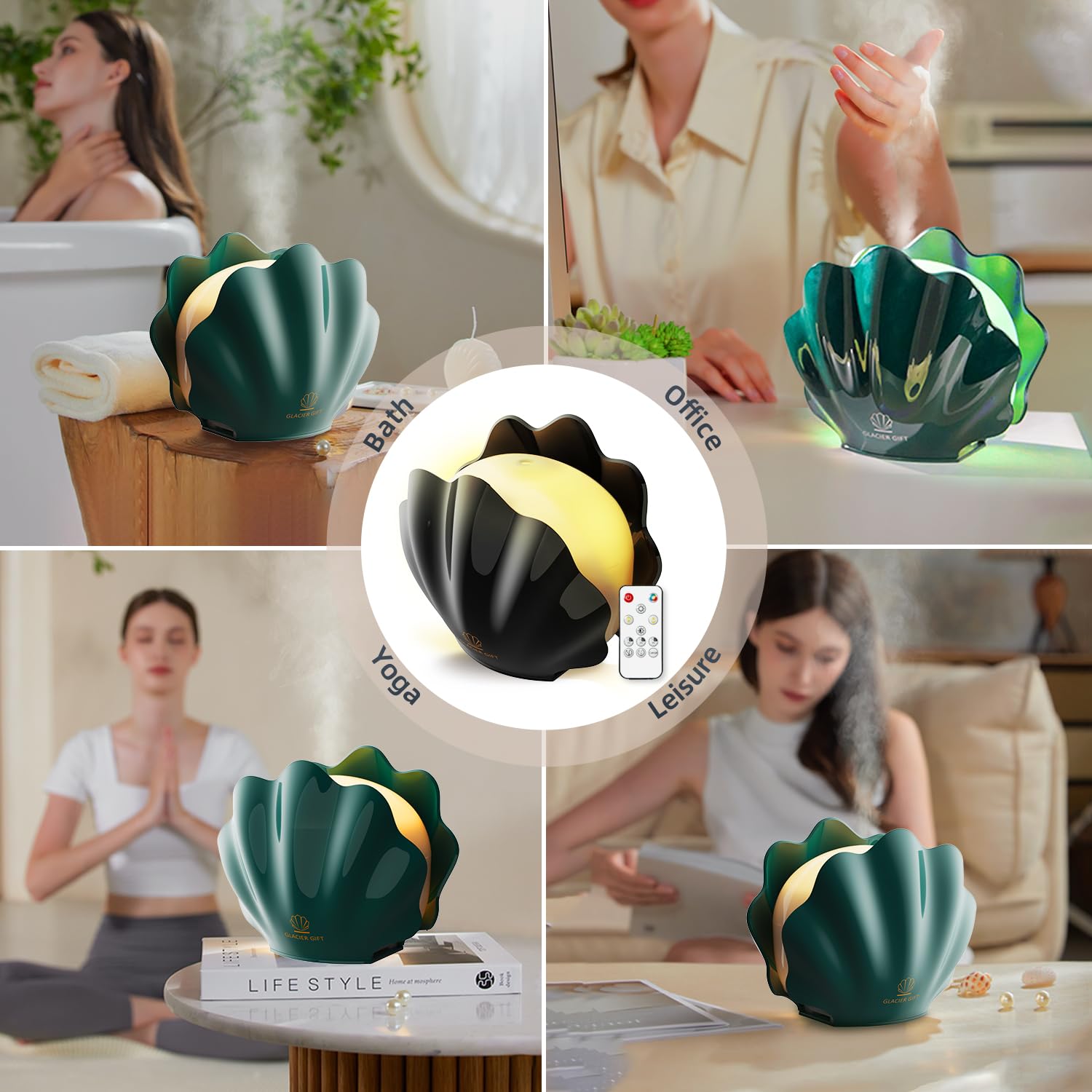 GLACIER GIFT difusor para spa en casa y humidificación discreta