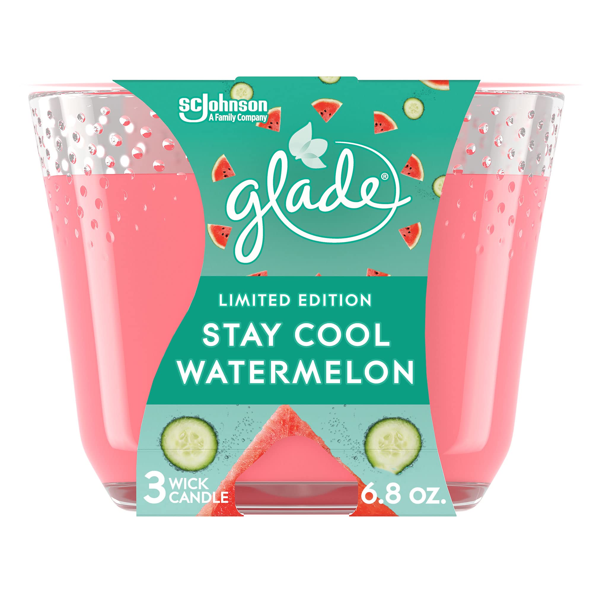 Vela Glade Sandía Fresca para crear ambiente veraniego y perfumar la habitación.