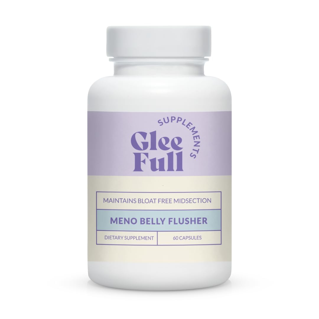 GLEEFULL SUPPS Meno Belly Flusher, suplemento para apoyar confort digestivo tras comidas.