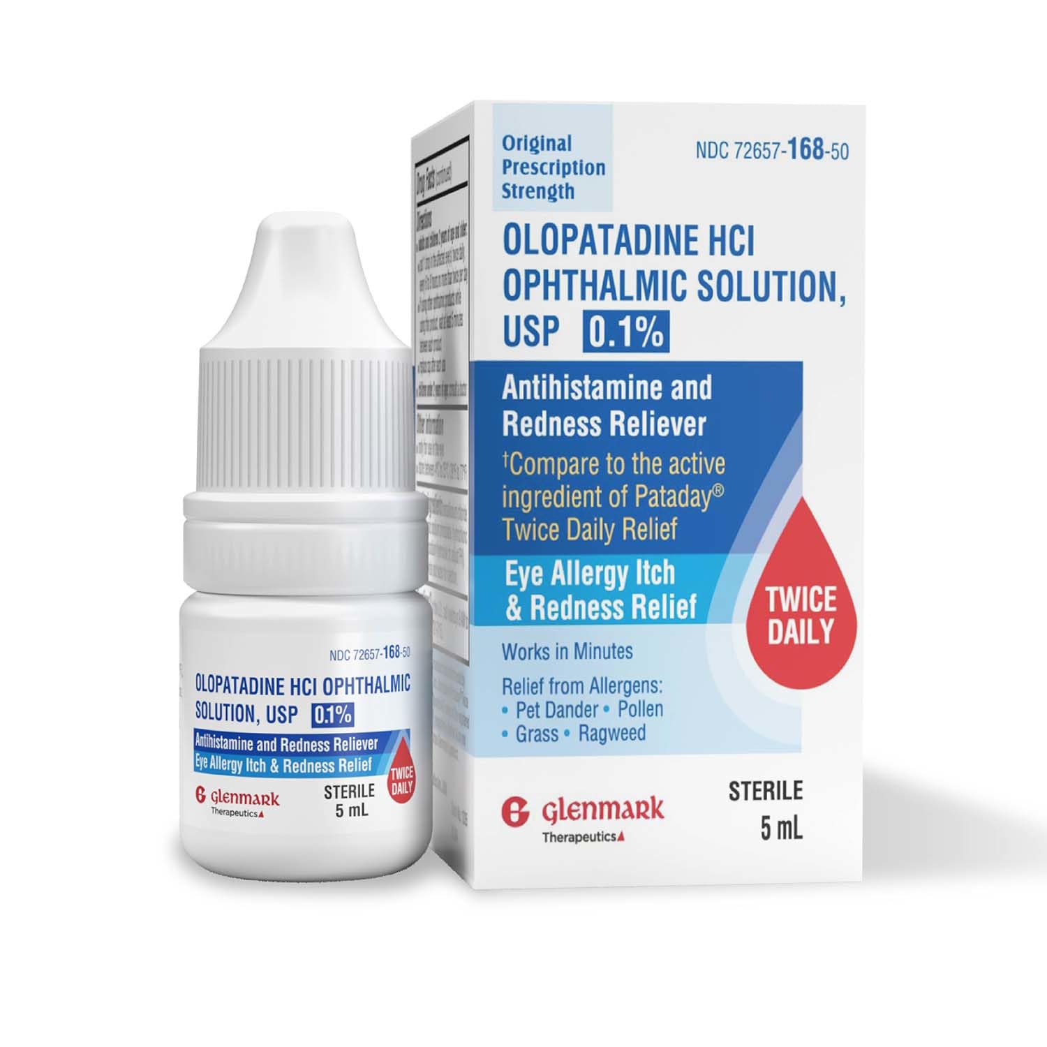 Glenmark Olopatadina: botella de gotas para ojos lista para uso diario