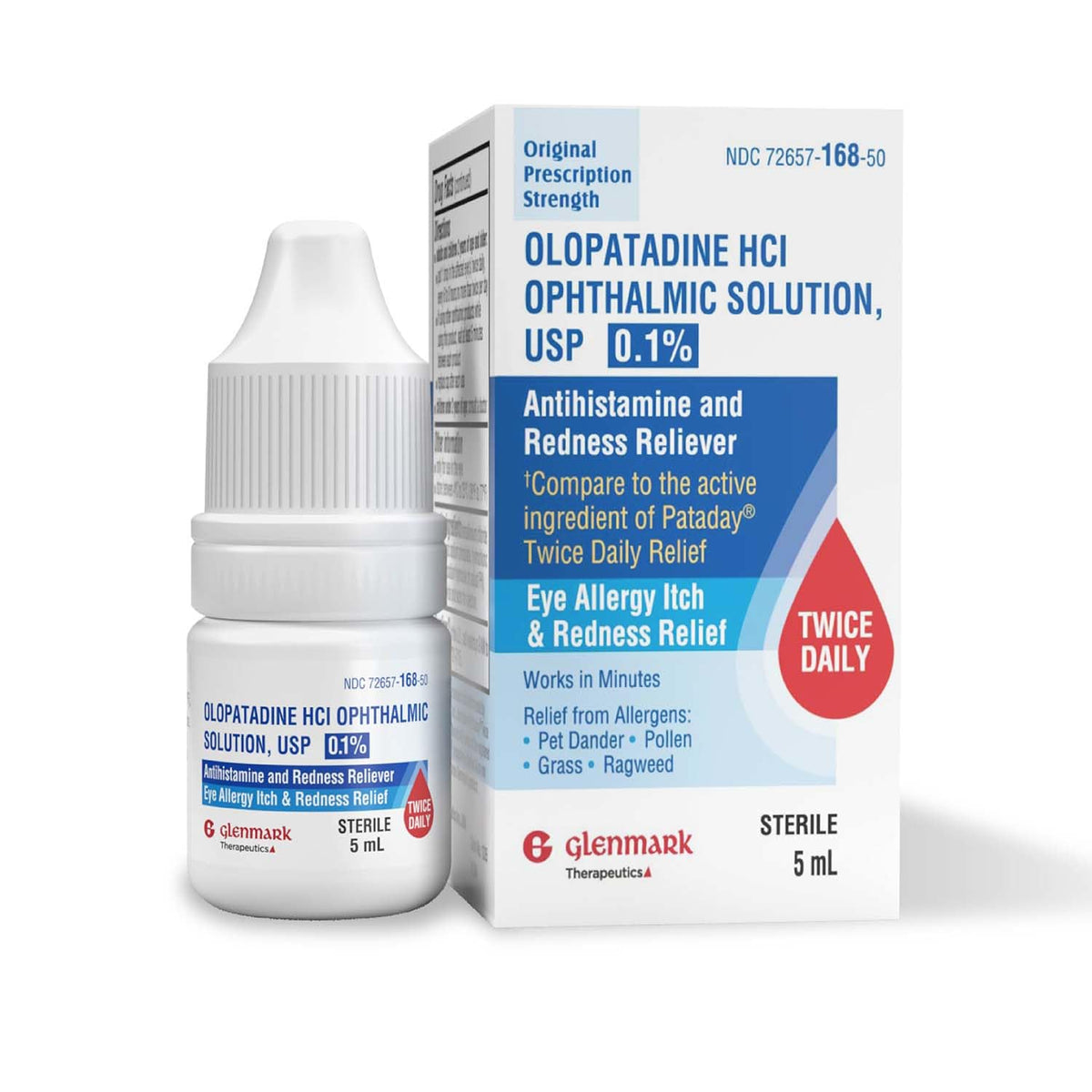 Glenmark Olopatadina: botella de gotas para ojos lista para uso diario