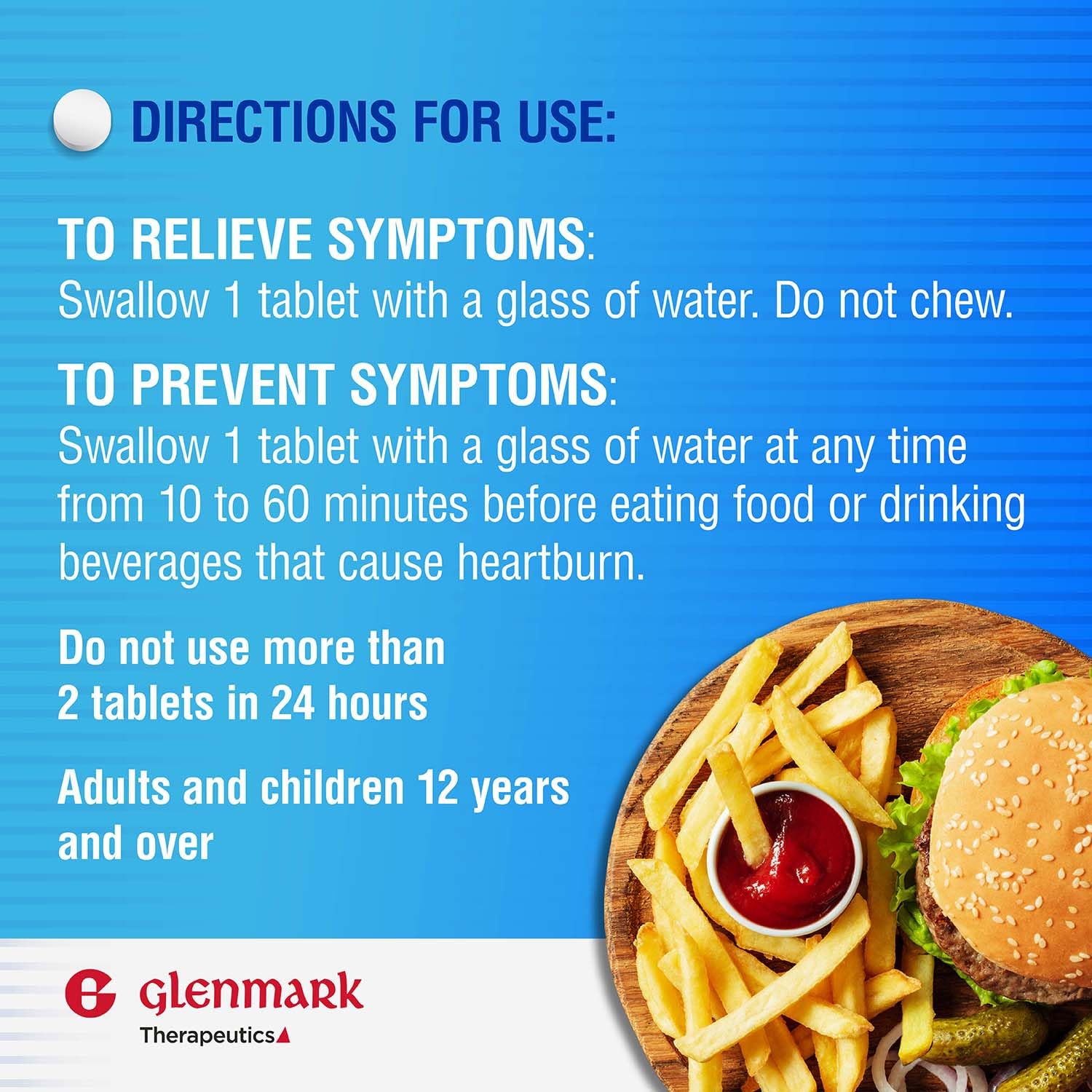 Glenmark Therapeutics famotidina 20 mg, instrucciones: uso seguro y correcto.