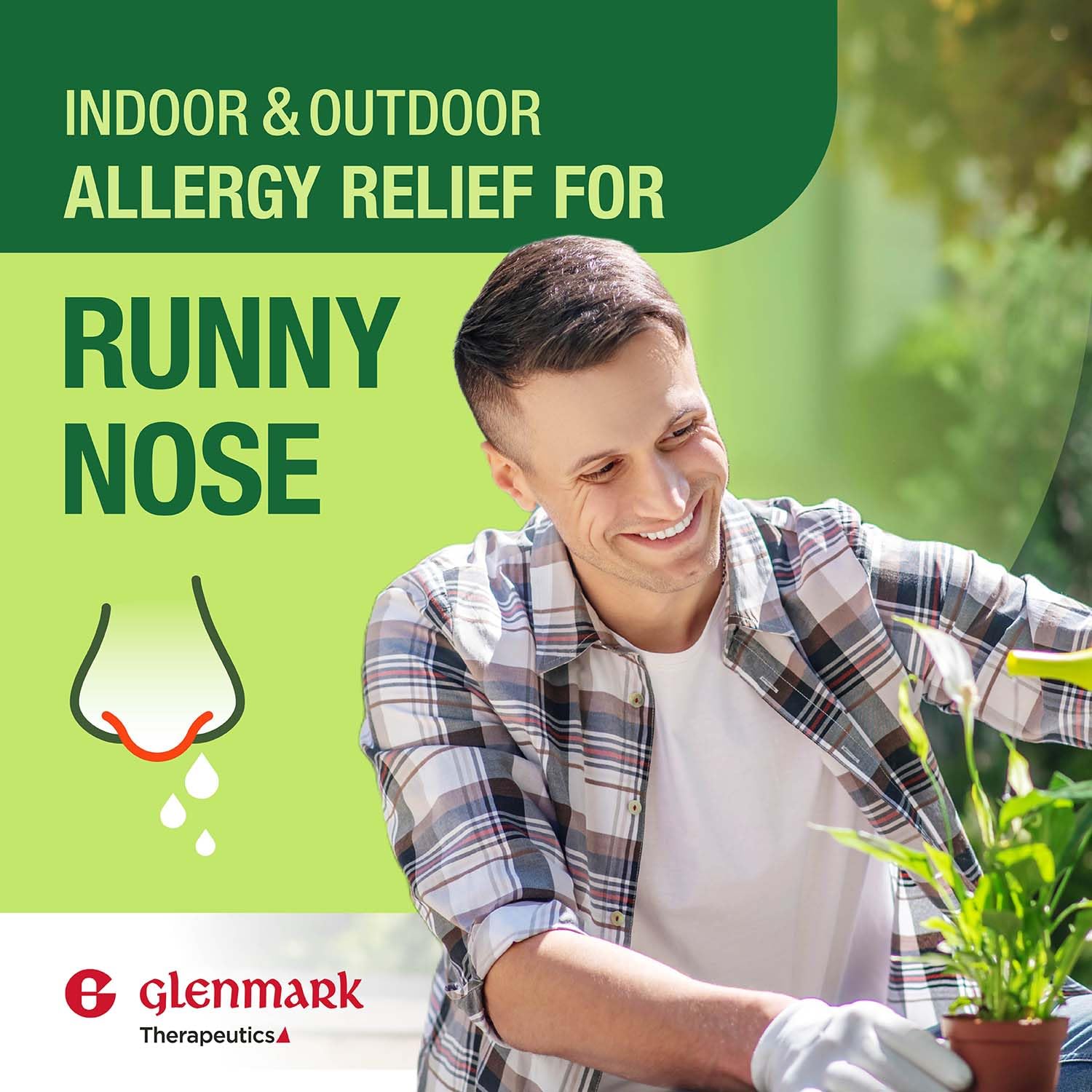 Glenmark Therapeutics cetirizina 10 mg: uso diario, alivio potencial de congestión nasal.