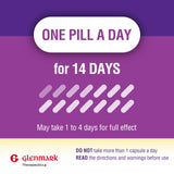 Glenmark Therapeutics Esomeprazol, etiqueta con información de dosis