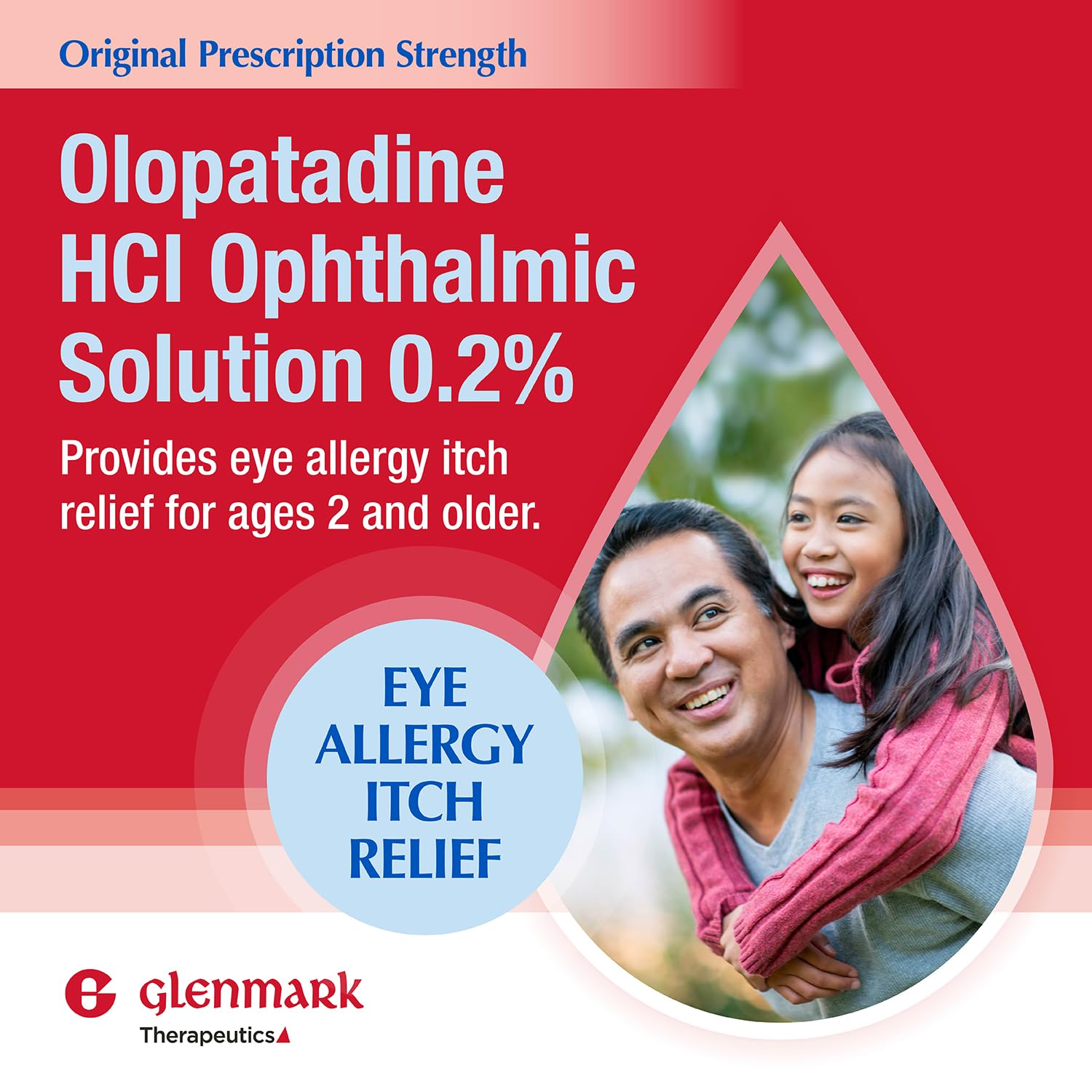 Glenmark Therapeutics frasco de gotas olopatadina 0.2 facilita la aplicación
