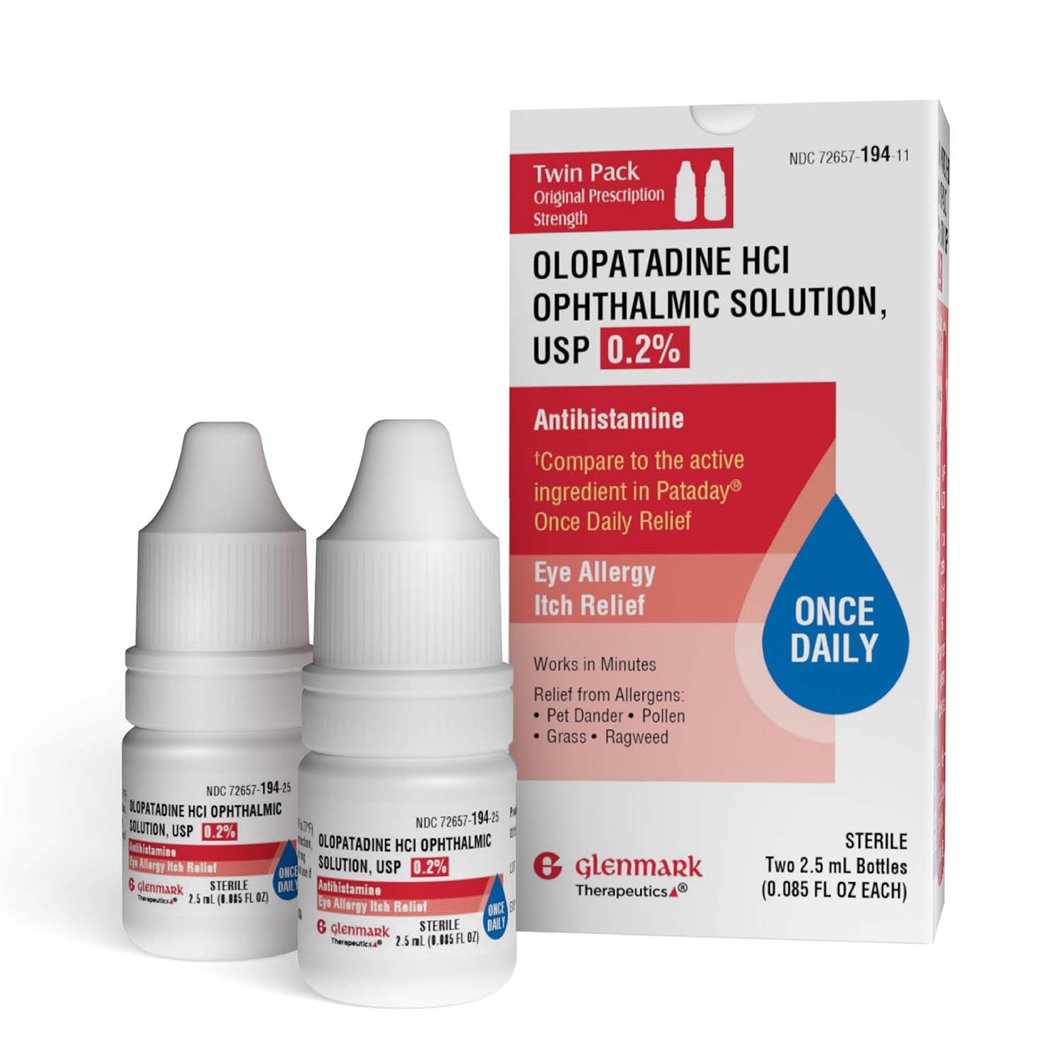 Glenmark Therapeutics gotas olopatadina ojos duo posible alivio picor ocular