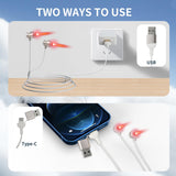 Glentaxy ofrece alimentación dual mediante USB y Tipo-C para flexibilidad.