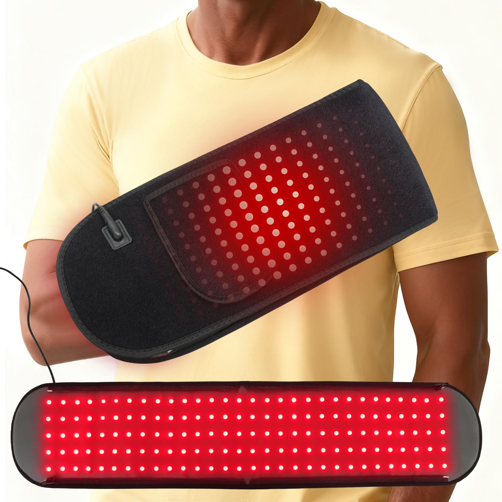 GLENTAXY guante con luz roja 360° para las manos.