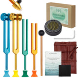 GLESOREXARA set-tenedores-136hz: efecto estabilizador para cuerpo y mente durante la meditación.