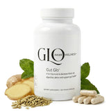 GLO Inner Wellness Gut Glo botella de cápsulas para bienestar intestinal