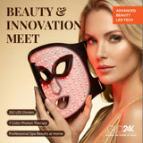 GLO24K máscara facial diseño compacto ideal para viajar