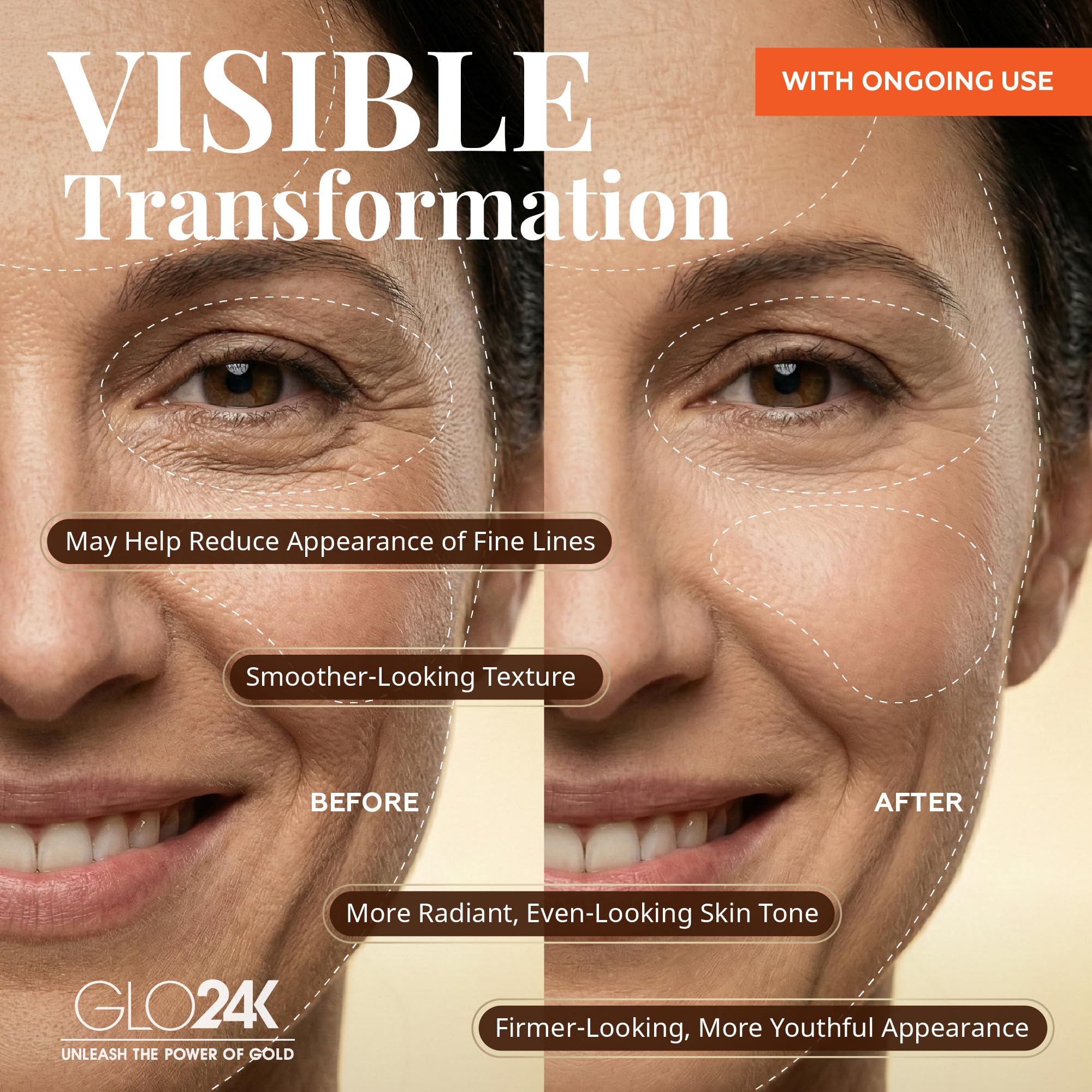 GLO24K máscara facial con luz infrarroja para relajación facial