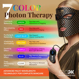 GLO24K máscara facial con luz roja para una piel más radiante