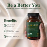 Global Healing Aloe Vera Bioactivo, sin aloína para un cuidado natural