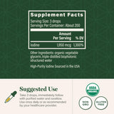 Etiqueta de Detoxadine con ingredientes veganos y sin OGM.