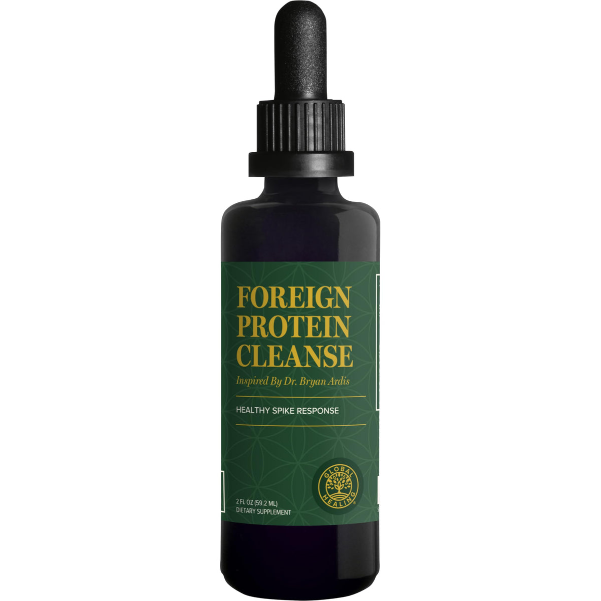 Global Healing Center Foreign Protein Cleanse: botella de 2 oz para soporte inmunitario.